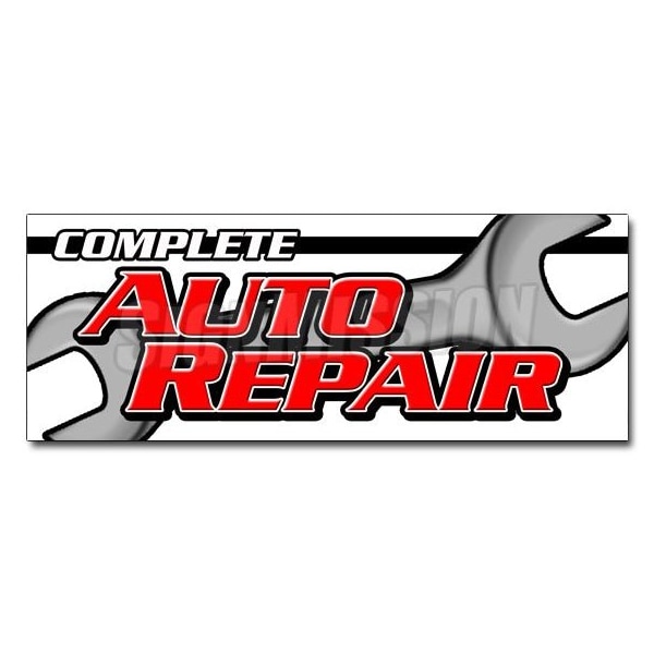 COMPLETE AUTO REPAIR DECAL sticker car mechanic transmission tires, D-24 Complete Auto Repair